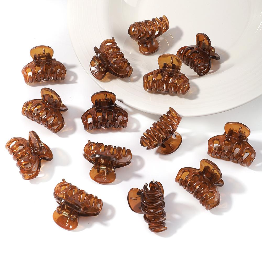 5Pcs/lot Mini Crab Clip Korean Lovely Scrub Women Girls Small Hair Claws Kids Sweet Hairpins Hairclips Hair Accessories