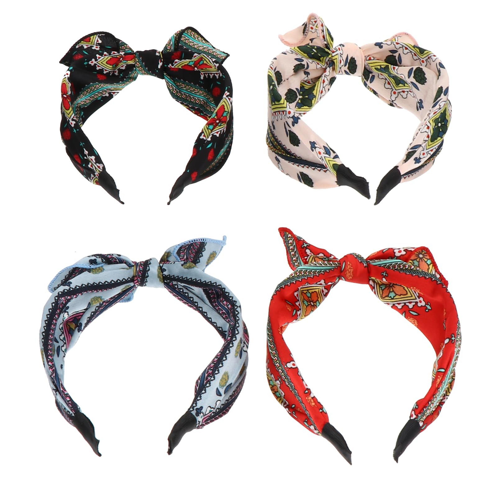 

BESTOYARD Обруч Повязка Бандана Тюрбан для Завязанной Повязки Крест 4 шт Женщины, Аксессуары, Цвет, Вечеринка,