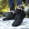 Unisex Warm Winter Boots Cotton Outdoor Sports Shoes Hiking Climbing Skiing Waterproof Warm Footwear Non-Slip Rubber Sole for daily use
