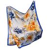 Spring and summer high-end French floral printing thin square scarf women's trend matching scarf holiday fashion small gift