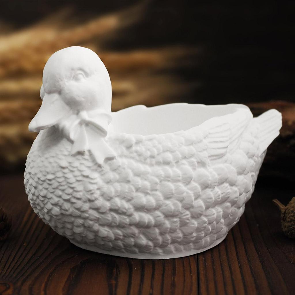 Silicone Crafting Mold Elegant Duck Shape Candle Holders Moulds Candle Organizers Moulds Suitable for Hand-Making