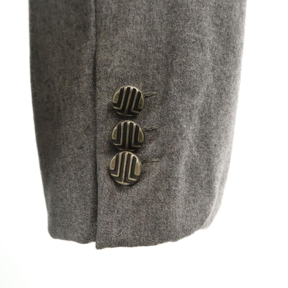 LANVIN 80s 90s Wool Blend Old tailored jacket 7 gray blazer Men's Used