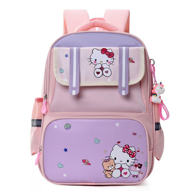 Cute And Playful Childrens Backpack Nylon Lightweight For Boys And Girls розовый