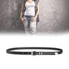 PU Waist Belts with Universal Design Thin Adjustable Waist Belt Universal Woman Dresses Skirt Coat Slimming Waistband