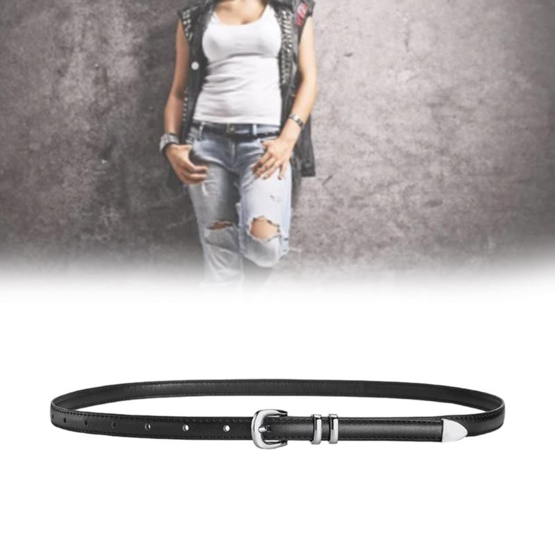 PU Waist Belts with Universal Design Thin Adjustable Waist Belt Universal Woman Dresses Skirt Coat Slimming Waistband