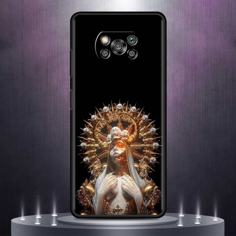 Czarne Miękkie Etui Na Xiaomi Mi Poco X3 NFC 10T Pro 11 11T Note 10 Lite 9T M3 F3 A2 F1 TPU Pokrowiec Na Telefon Komórkowy Różany Szkielet Czaszka