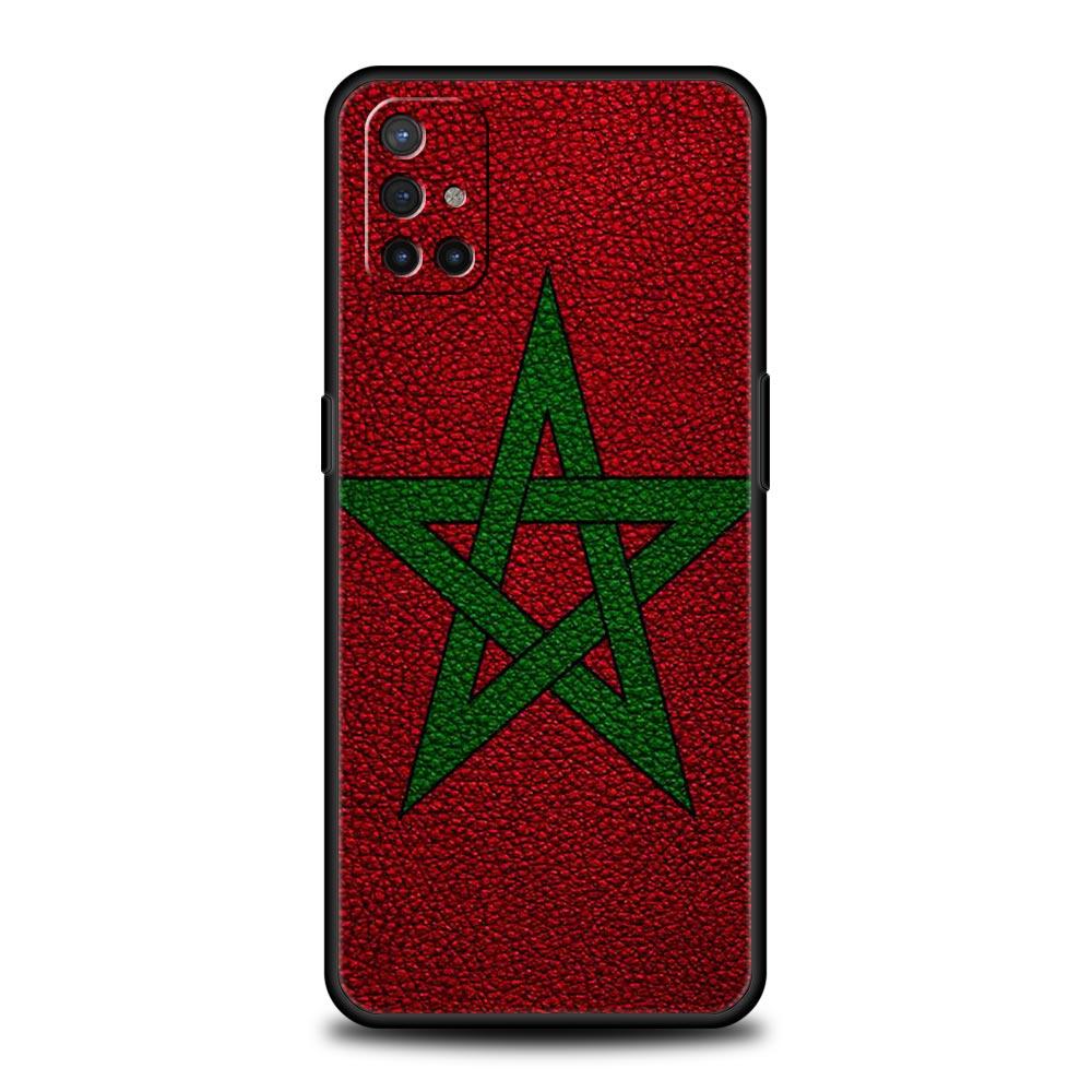 Morocco Flag Passport For OnePlus 10 Pro 9 8T 8 Nord N10 7 7T 9R Phone Case For 1+ Nord 2T CE 2 N100 N200 Z 5G Soft Black Cover