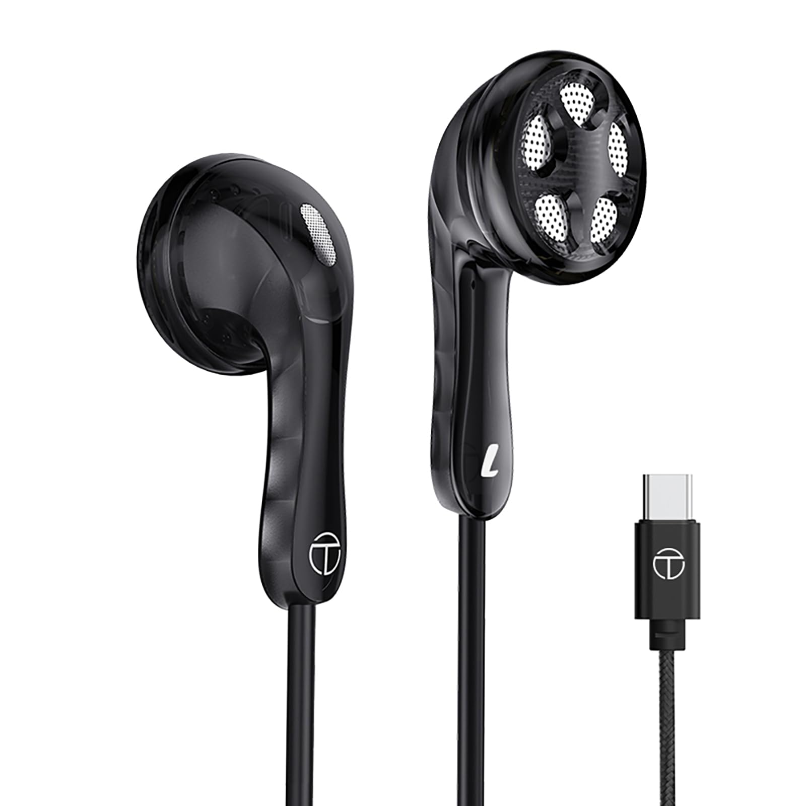 

Linsoul TRN Seahorse Dynamic High-End Flat Earphones, 14.2mm Large Dynamic Driver, Powerful Performance Core, Selected PU+Paper Composite Diaphragm