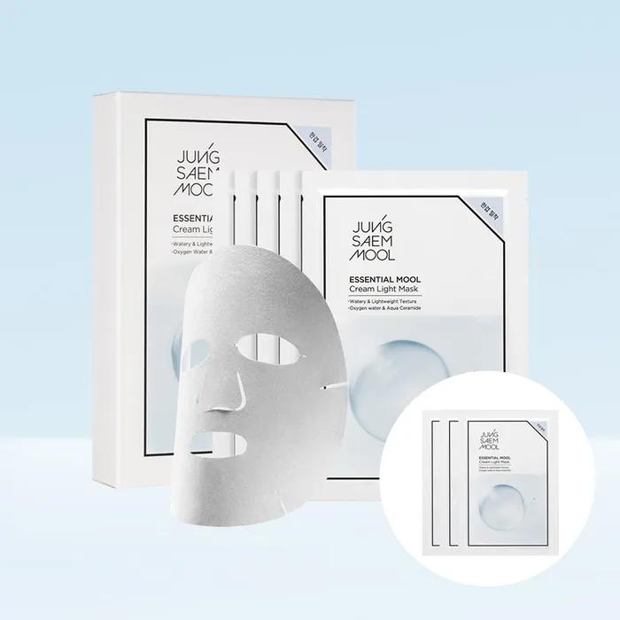 [Exclusive] Jeong Saem Mool Essential Water Cream Light Mask Set of 5 (3 Water Cream Masks Free)