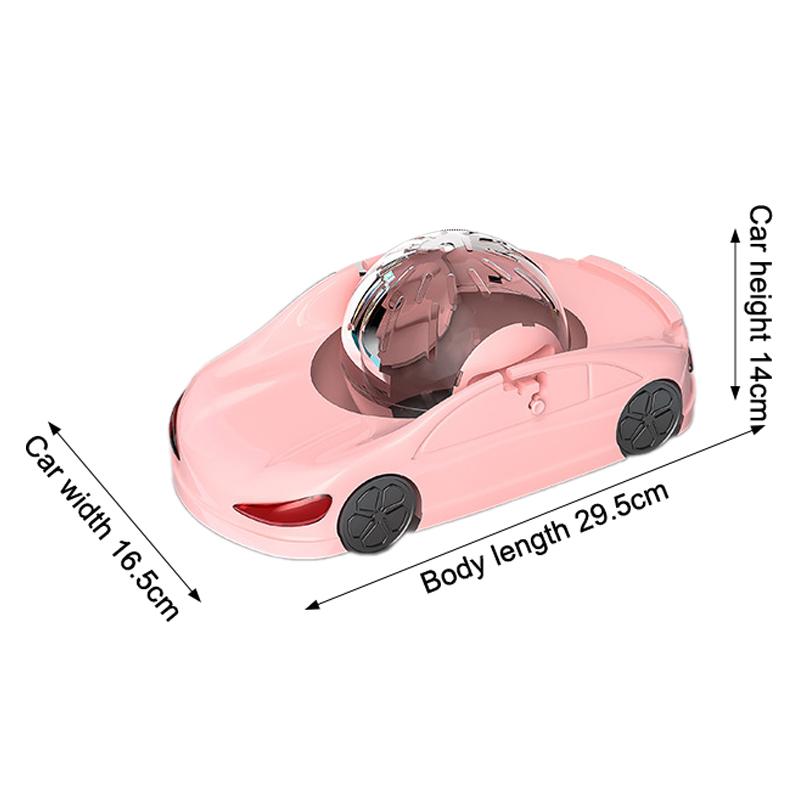 Hamster Small Pet Toy Car Funny Small Pet Hamster Toy Car Cute Hamster Interactive Sports Car Silent Fitness Wheel Toy Vehicle