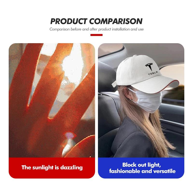 Car Sticker Tesla Car Summer Women Men Baseball Cap Adjustable Snapback Sunhat For Tesla Model Y 3 S X Roadster Bonina