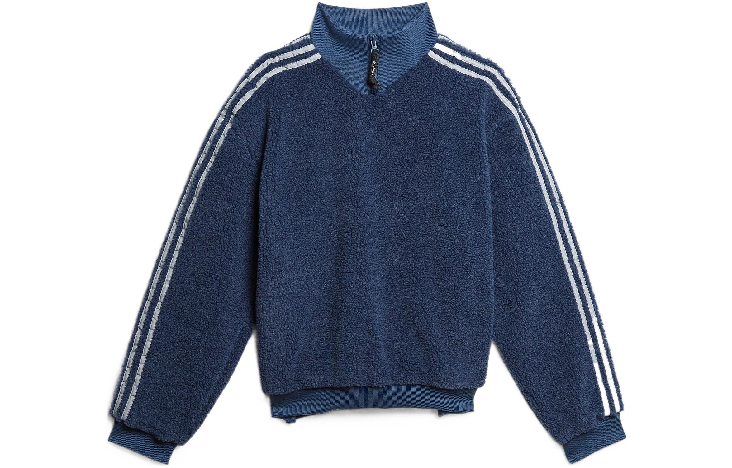 Adidas Originals Adidas Originals × Blondey Sweatshirts Men s Blue Stand Collar Thickened Other GS9267 XS