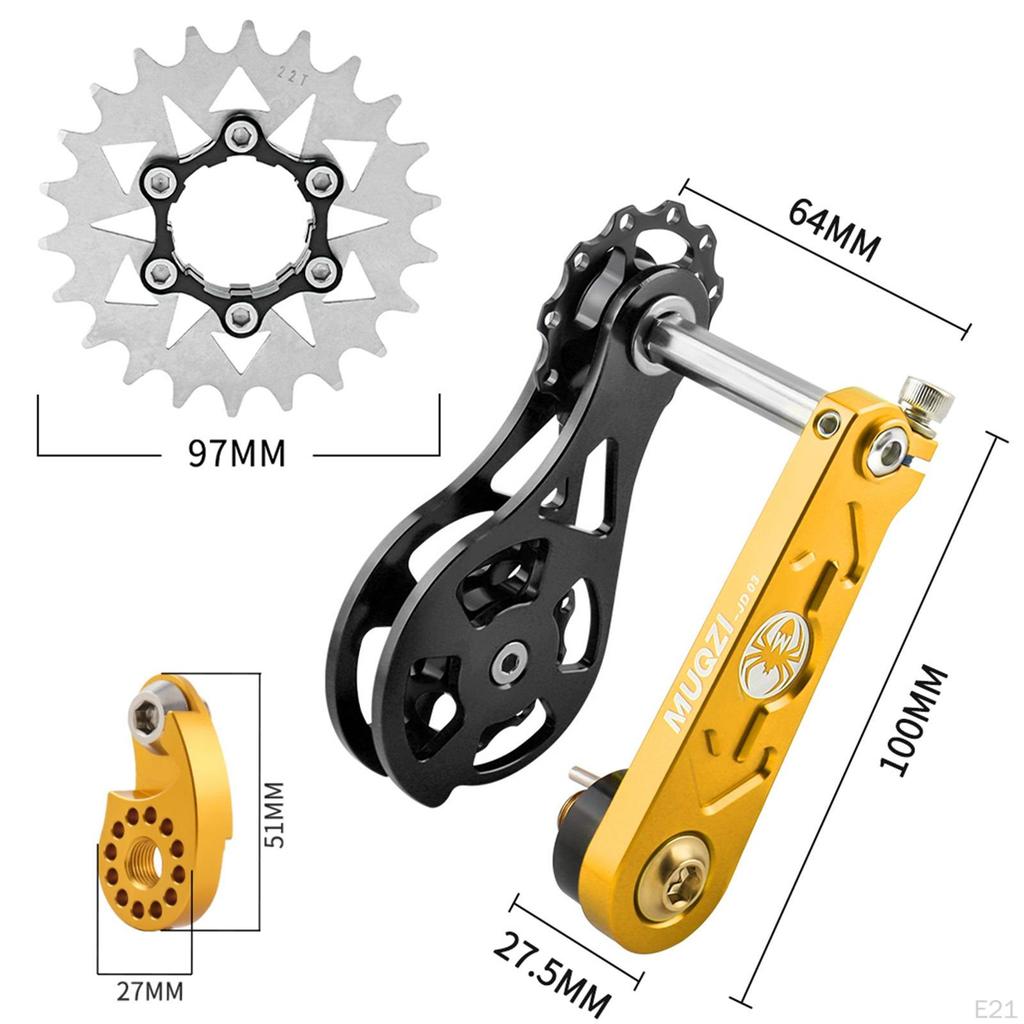 Upgrade-Set für Singlespeed-Fahrräder mit Kettenspannern und Distanzstücken