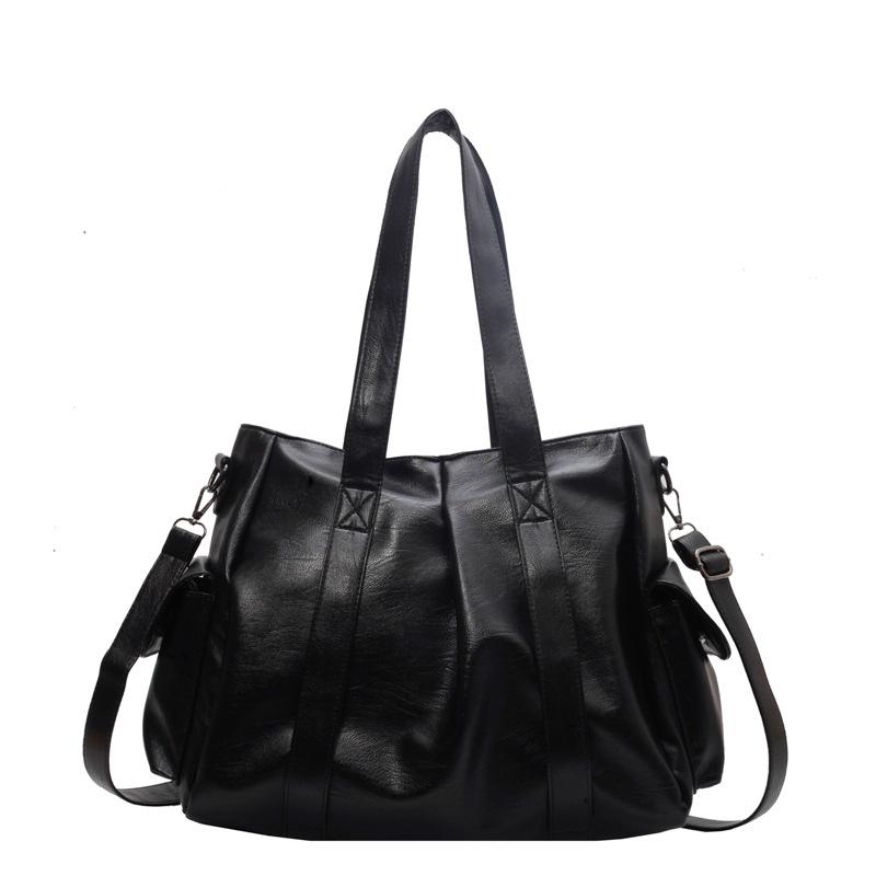Fashion Shoulder Bag for Daily Commuting, Large Capacity Tote, Cross-body Style, Soft Leather Bag for Europe and America, Suitable for Travel