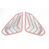 For TOYOTA Rav4 (xa50) -2024     Decorate Accessories Carbon Fiber Style Rear Window Shutter Decoration
