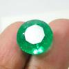 Natural Green Emerald Loose Gemstone Zambia 6.40 ct Round for Ring for Jewelry Making and Crafts