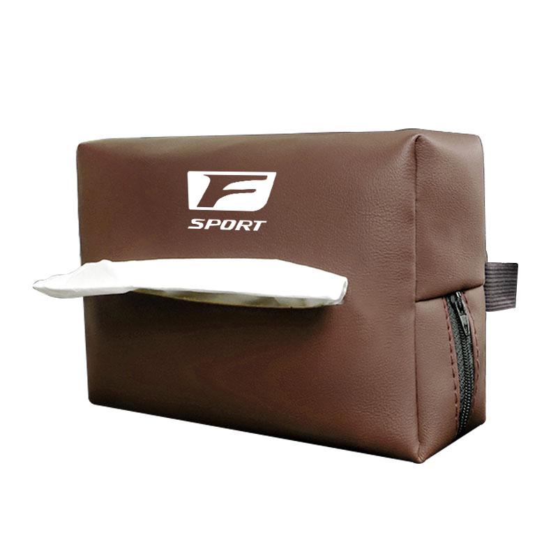PU Leather Car Tissue Box Facial Tissue Storage Bag For Lexus F SPORT ES RX LS IS NX CT LX IS250 IS200 CT200H GS300 NX300h UX HS