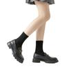 Spring and Summer Comfortable Non-stiff Pile Socks, Breathable Cotton Casual Socks, Pure Color, High-end Feeling Cotton Socks