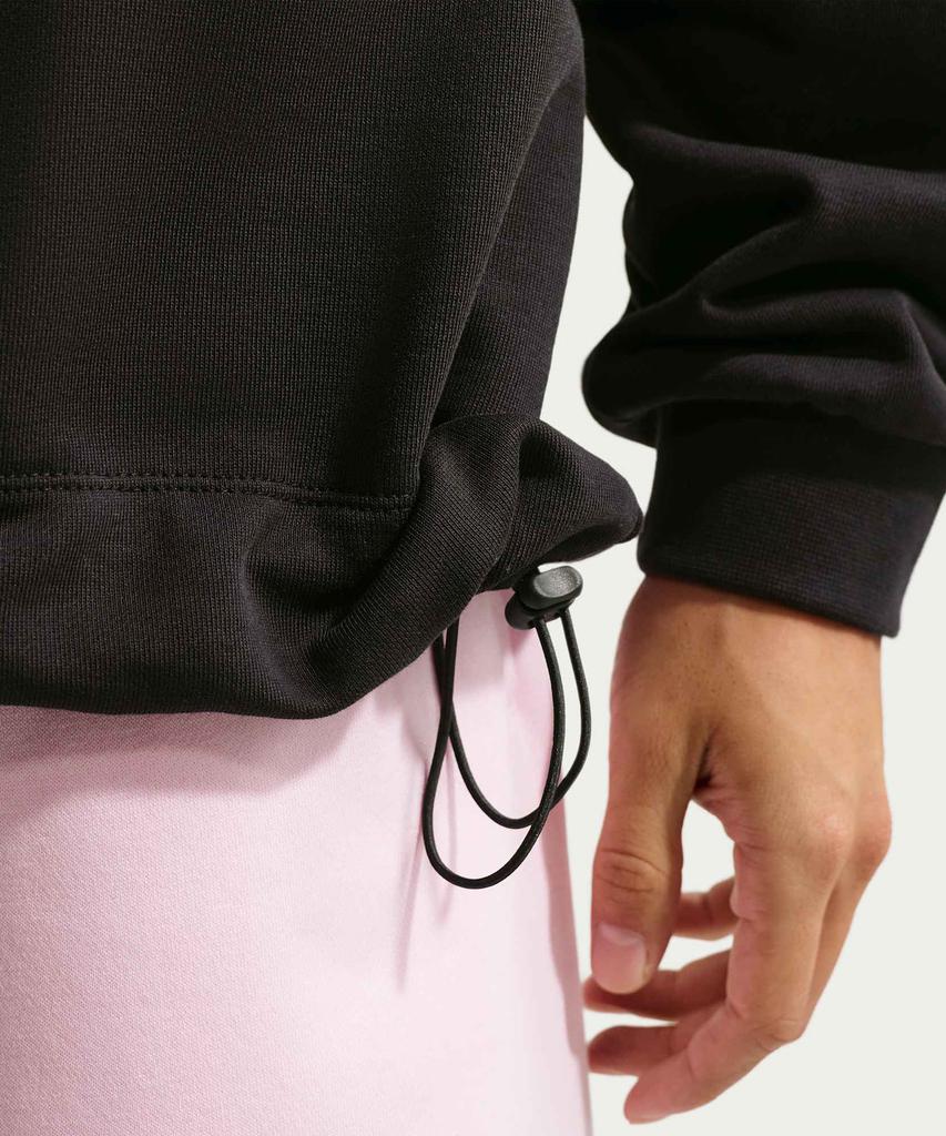 NIKE Sportswear Club Oversized French Terry Crewneck Sweatshirt M - Black:White / If0748-010