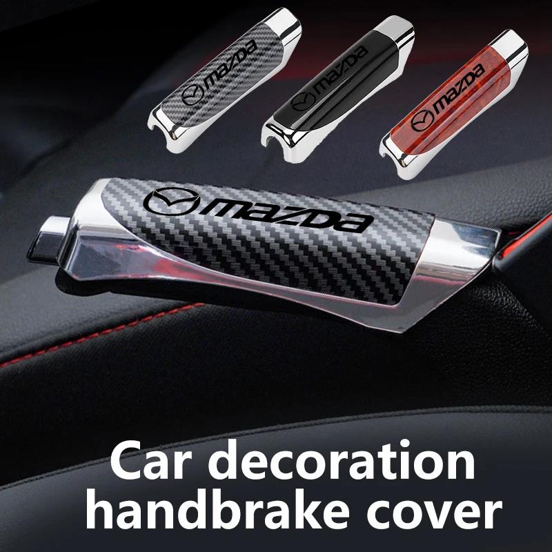For Mazda 3 6 CX5 2 CX30 CX3 CX9 MX5 RX8 Axela Car Handbrake Cover Durable Protective Sleeve Hand Brake Interior Accessories
