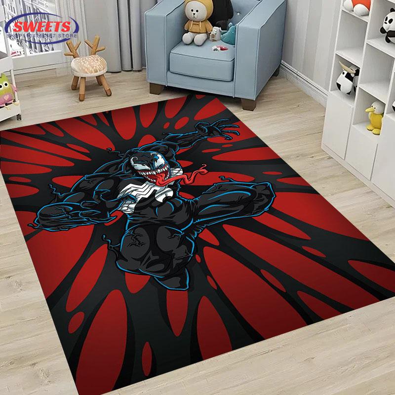 Neuankömmling V-VEN0M Teppich, Haushaltsartikel für Wohnzimmer und Schlafzimmer, Sofamatten für Kinderzimmer, Fußmatte Boden Anti-Rutsch Teppich, Geschenk