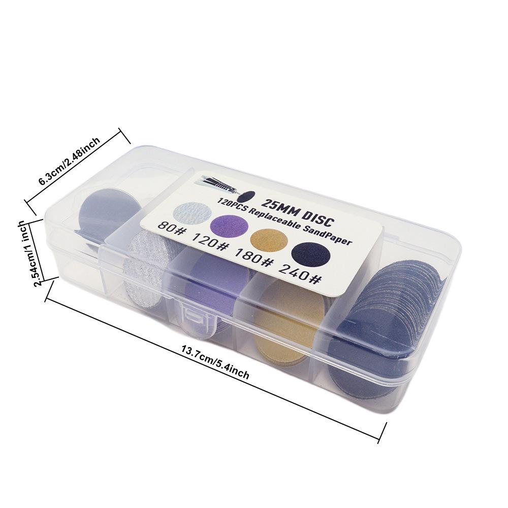 120-Piece Thin Style Nail and Foot Sanding Pads - Exfoliate Dead Skin & Calluses with Sponge Sandpaper File