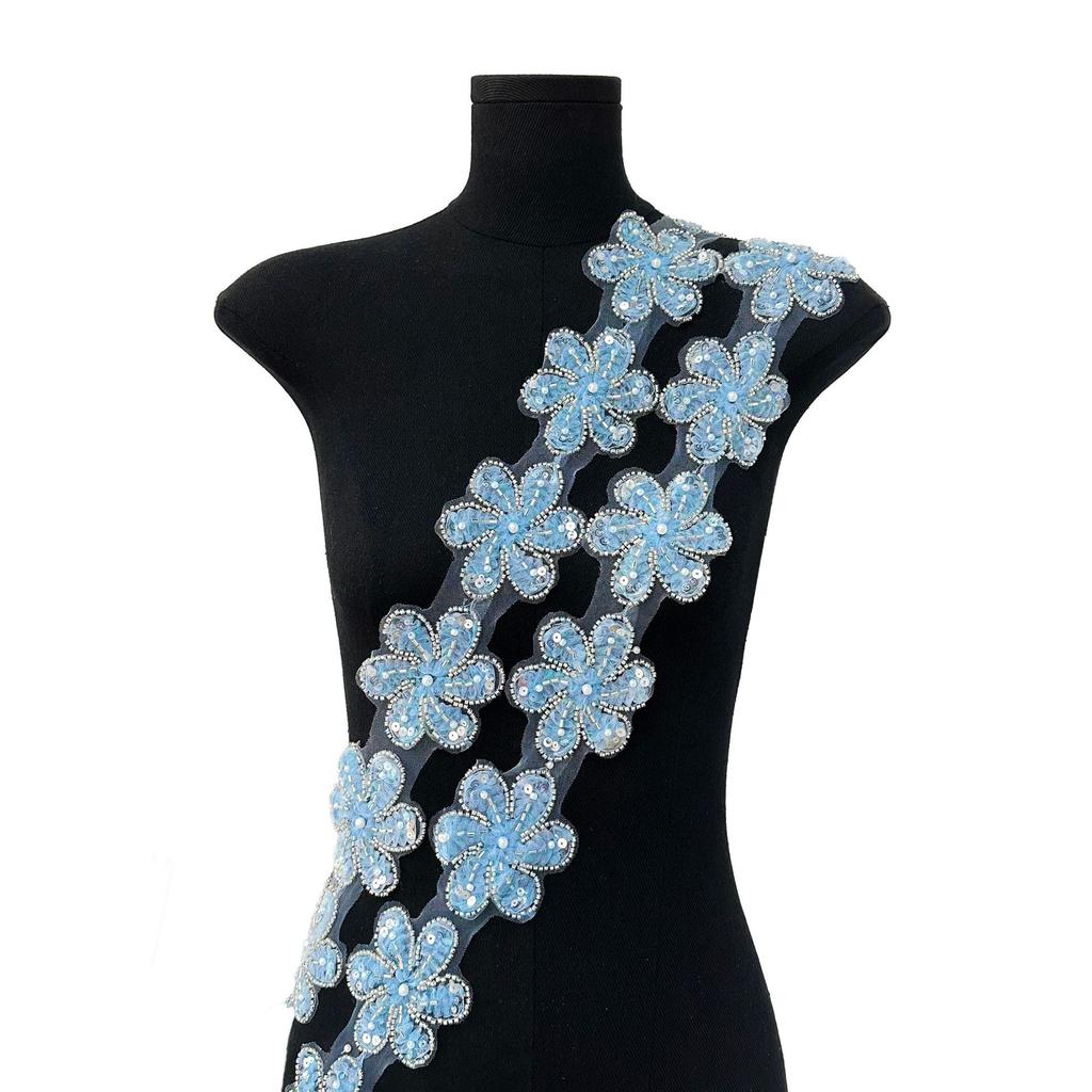 Color Flower Beads Three-Dimensional Lace Diy Clothing Skirt Lolita Hair Accessories Decorative Lace Accessories