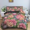 3D Yellow Flower Bedding Set Simple Floral Duvet Cover With 1/2 Pillowcase King Queen Size Quilt Cover Polyester Comfort Cover