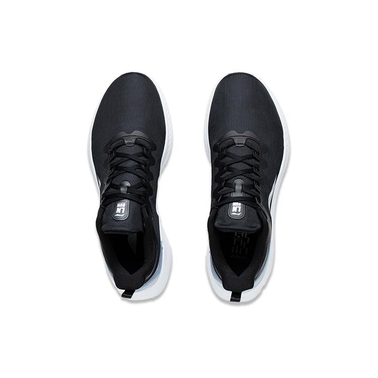 New LiNing YueYing Element Wear Resistant Breathable Rebound Low Top LIGHT FOAM Running Shoes Men's Black ARHT005-8