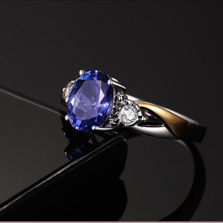 Sace Gems Anillo clásico de circón de aleación de cobre, joyería para mujer, regalo de fiesta de promesa de boda abierto