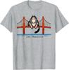 San Francisco Kočka Zlatá brána Milovník knih Unisex tričko