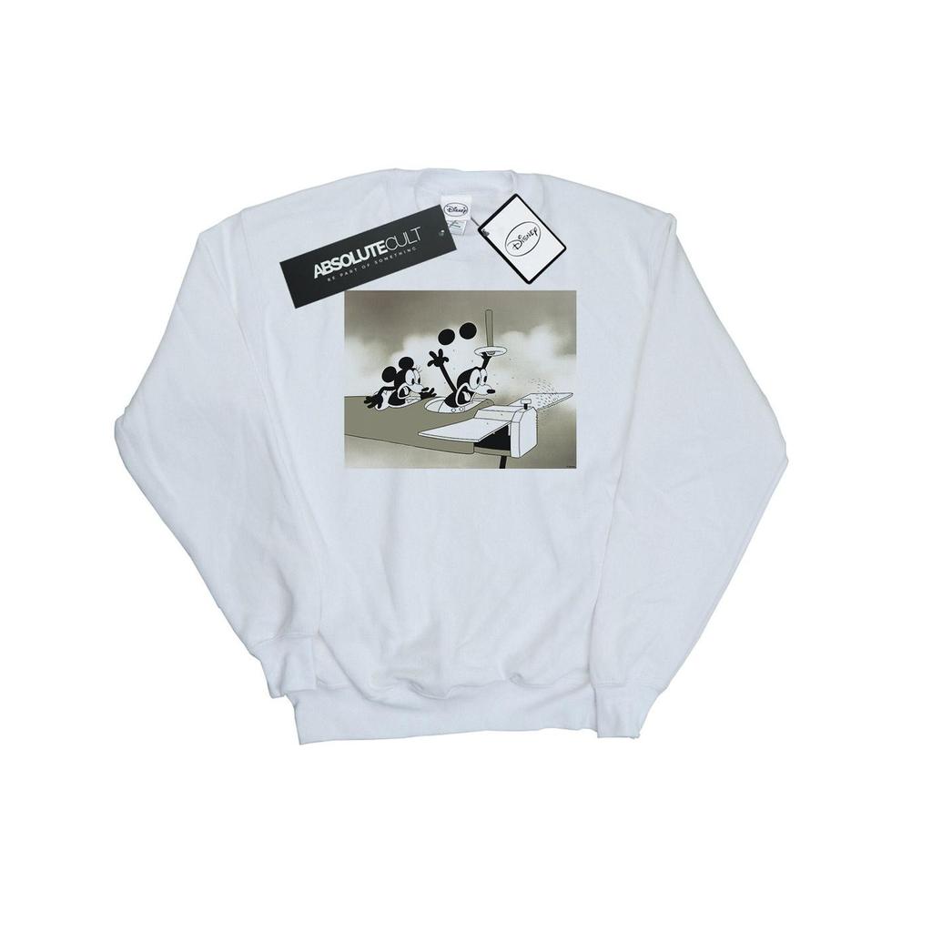 Disney Mens Mickey Mouse Crazy Pilot Sweatshirt