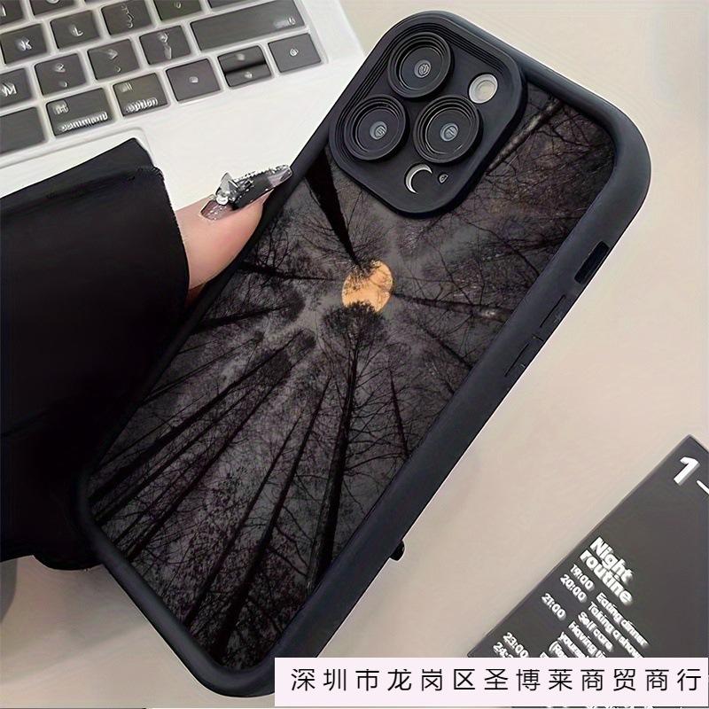 Moon tree iPhone16 mobile phone case Apple 15/14/13 conception 15promax soft XS/XR anti-drop 12P