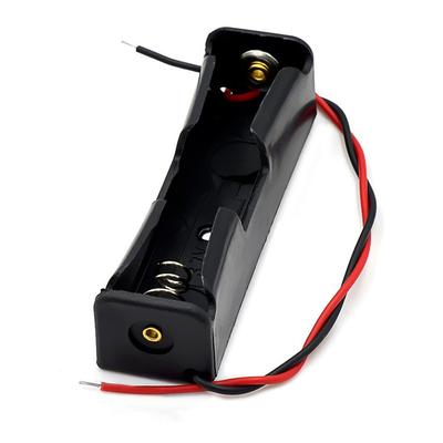 1 2 3 4 Slots DIY Porta-clipes para Baterias Recipiente Plástico Caixa Porta-Baterias 18650 com Fio Preto para Bateria 18650 3.7V