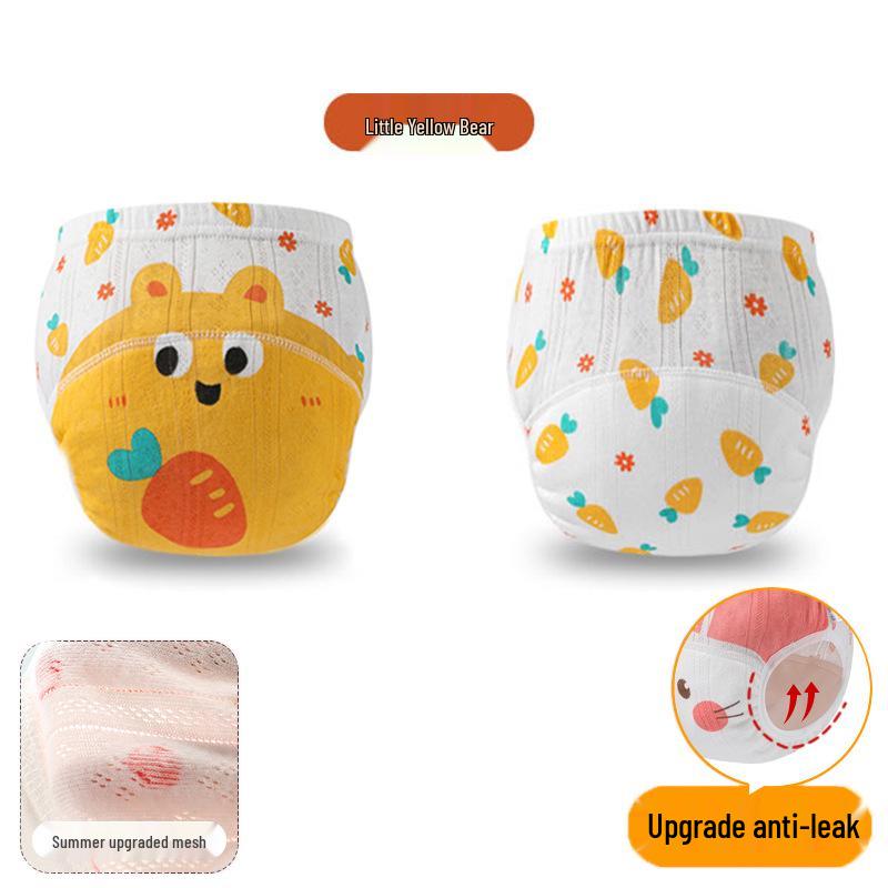 Klasse A Baumwolle Atmungsaktiv Waschbar Baby Trainingshosen für Mädchen: Sommer Mullwindel Unterwäsche