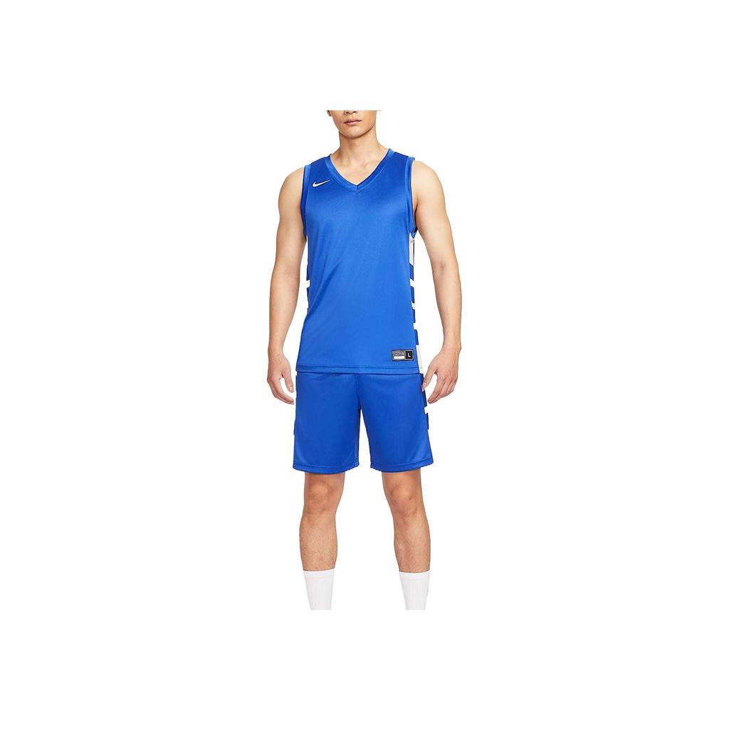 Nike Dri-Fit Elite Power Comfortable Fashionable Versatile Fitted Basketball Jersey Men tops Deep-Team-Blue IM9813-449