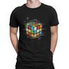 Casual Cool T-Shirt Men Round Collar 100% Cotton T Shirt Math Rubik Interesting Cube Short Sleeve Tees Summer Clothing