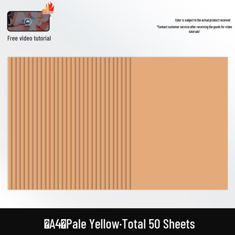 Free Shipping: Extra Thick A4 Color Cardstock - 50 Sheets - 160g White Card for Children's Crafts & Origami