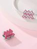 Charm Bead Components Plata Pink symbol Bead Components Charm Bead Component Copper Metal Plated Compatible With Charm Bead Components Copper Metal