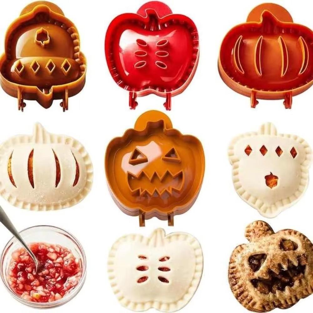 Portable Holiday Mini Pie Mold Multifunctional Pumpkin Cookie Tool Hand Pie Press Mold Maker Hand Pie Molds