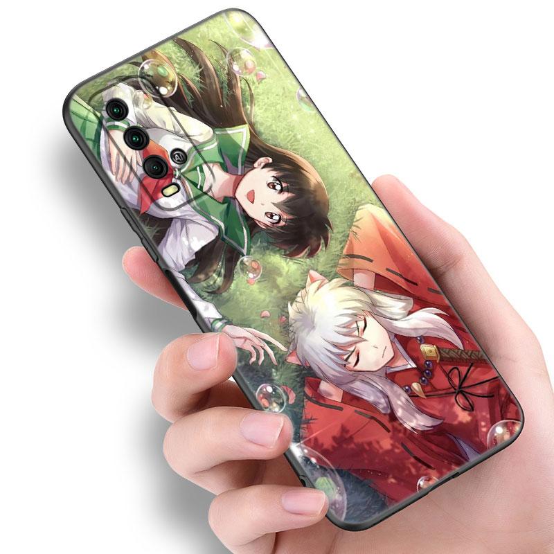 Inuyasha Sesshomaru Anime Phone Case For Xiaomi Redmi Note 5 6 9T K20 K40 K50 Pro 7A 8A 9A 9C 9i 10A 10C A1 S2 TPU Black Cover