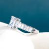 Bella Box Hot Trendy Female Finger-ring With Brilliant CZ Stone Fashion Contracted Designed Versatile Women's Ring Party Jewelry