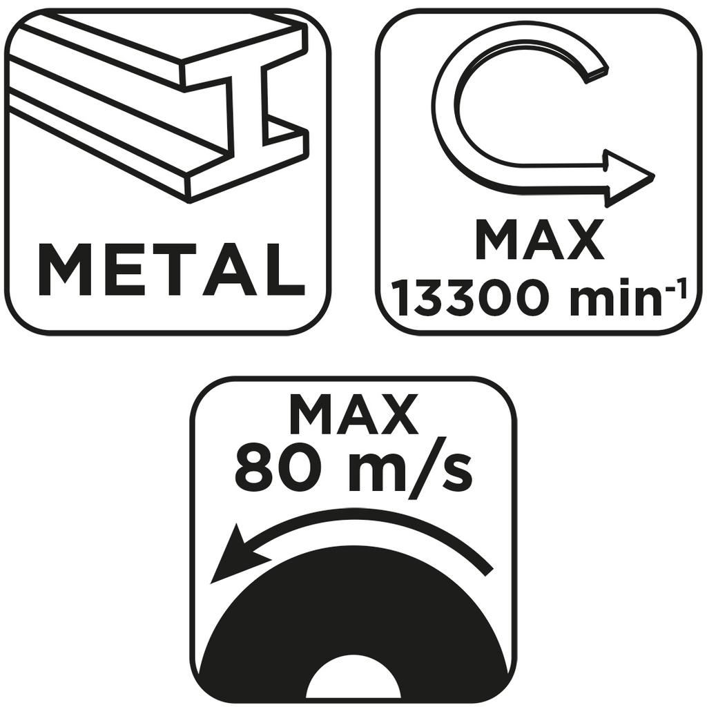 Tarcza tnąca, korundowa do metalu 115 x 1.0 x 22.2 mm, 41 A60-T-BF