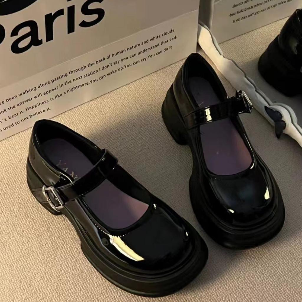 Korean version of Mary Jane women's shoes spring and summer 2025 new women's single shoes platform small leather shoes women's loafers shoes