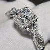 Square Bag Chain Twist Arm Fashion Ring, Cross Geometric Versatile Index Finger Ring, Temperament Fashion Engagement Ring