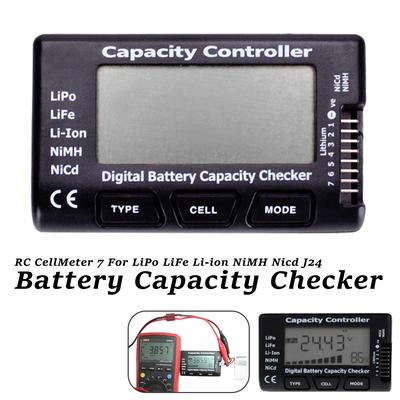 Tester di tensione della batteria Strumento di controllo RC Meter 7 Controllore della capacità della batteria delle celle digitali per LiPo LiFe Li-ion Nicd NiMH