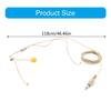 3.5mm Thread Straight Plug Head Microphone Replacement Headset Headworn Microphone Double Earhook Headworn Mic Enduring