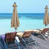 Replacement Fabric Garden Parasol Top Canopy Cover 6/8x Armrest Umbrella 2025