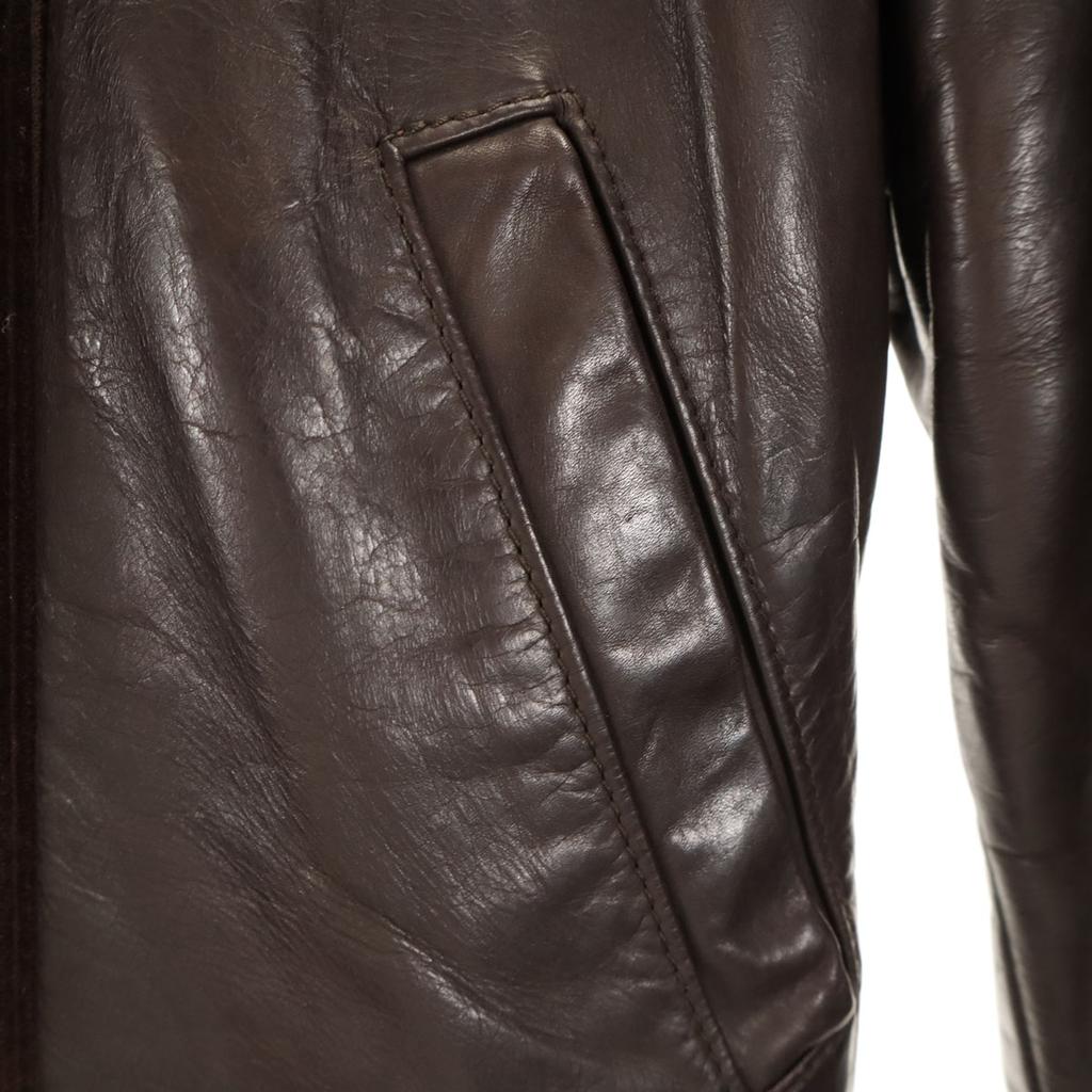 DSQUARED2 made in Italy Leather switching Mouton collar Corduroy jacket Women Used