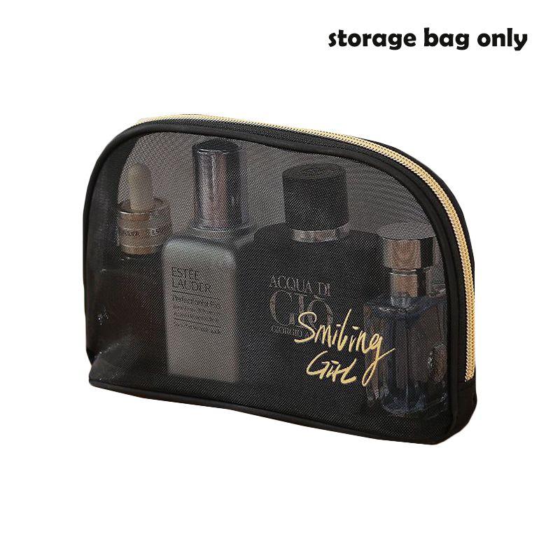 Durable Mesh Cosmetic Bag For Travel Toiletry Storage